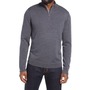 Nordstrom Washable Merino Quarter Zip Sweater, Main, color, Grey Magnet Heather