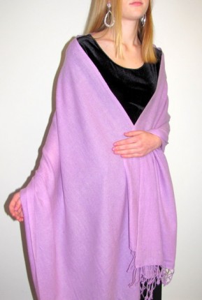 Lavender Cashmere Wrap Shaw...