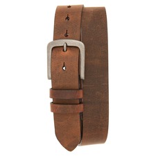 Torino Distressed Waxed Harness Leather Belt, Main, color, Brown