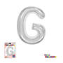 Super Shape Letter G Silver Mylar Balloon
