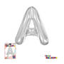 Super Shape Letter A Silver Mylar Balloon