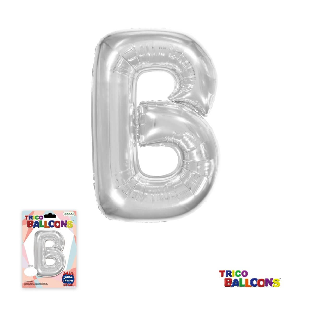 Super Shape Letter B Silver...