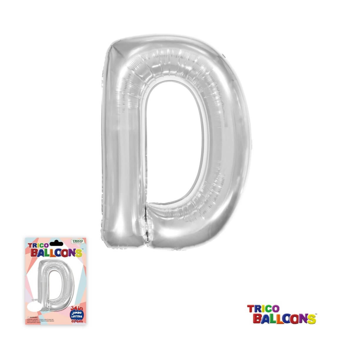 Super Shape Letter D Silver...