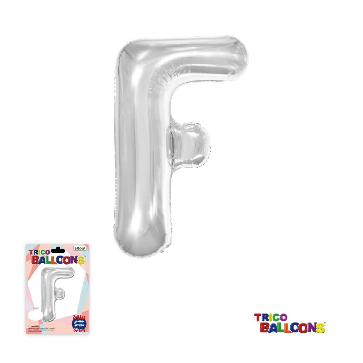 Super Shape Letter F Silver...