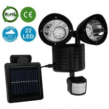 22 LED Solar Light (Black) | AMOS