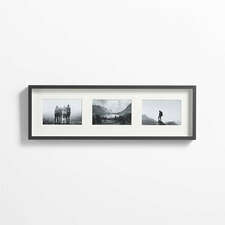 View Brushed Black Triple 4x6 Wall Frame - image 1 of 9