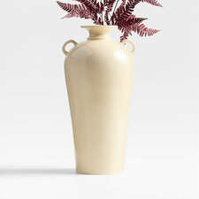 View Ephemere Light Beige Ceramic Vase 14" by Athena Calderone - image 1 of 7