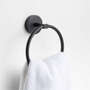 View Modern Fluted Matte Black Bathroom Hand Towel Ring - image 1 of 2