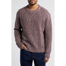 Wax London Wilde Marled Cotton Blend Crewneck Sweater, Main, color, Multi