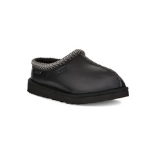UGG® Tasman Leather Slipper, Main, color, Black