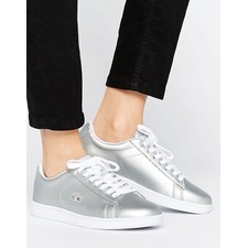 Lacoste Carnaby Evo Metallic Silver Sneakers | Shoplinkz, Shoes | Shoplinkz