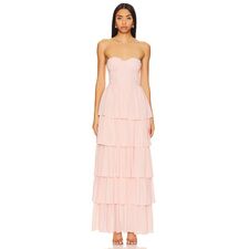 Lovers and Friends Hattie Gown in Baby Pink | REVOLVE