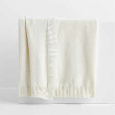 View Border Pampas Ivory 80"x80" Oversized Bed Throw Blanket - image 1 of 7