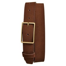 Nordstrom Easton Suede Belt, Main, color, Brown Chocolate