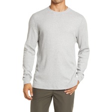 Vuori Waffle Crew T-Shirt, Main, color, Light Heather Grey