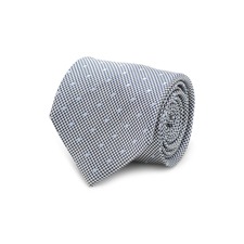 Cufflinks, Inc. Houndstooth Dot Silk Tie, Main, color, Gray