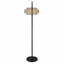 82 In. Floor Lamp With Rattan Shade And 3 Way Switch