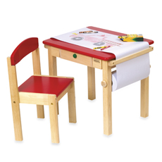 Art Table and Chair Set - Red