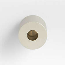 View Modern Flat-End Pedestal Brushed Nickel Cabinet Knob - image 1 of 5