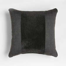 View Sunbrella ® 20"x20" Black Arlo Stripe Outdoor Throw Pillow - image 1 of 6