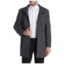 Hart Schaffner Marx Genoa Wool Blend Twill Coat, Main, color, Lt Grey Twill