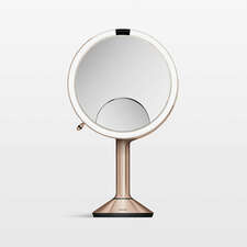 View simplehuman ® Rose Gold Metal Magnifying Mirror Trio - image 1 of 6