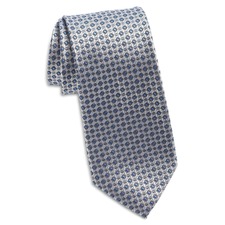 Nordstrom Neat Silk Tie, Main, color, Silver