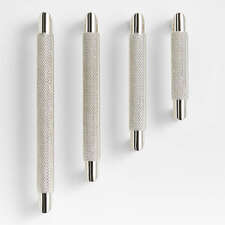 View Modern Knurled 3" Polished Chrome Cabinet Pull - image 2 of 5