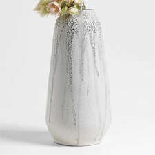 View Toluca Large Beige Ceramic Textured Vase 17" - image 1 of 4