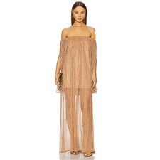 CAROLINE CONSTAS Corinthia Gown in Marigold | REVOLVE