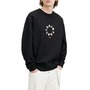 AllSaints Tierra Cotton Graphic Sweatshirt, Main, color, Jet Black