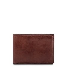 Bosca Leather Bifold Wallet, Main, color, Dark Brown