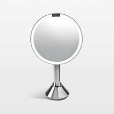 View simplehuman ® 8" Brushed Metal Magnifying Mirror - image 1 of 3