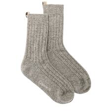 Image 1 of Comme Si the Cashmere Sock in Heather Grey