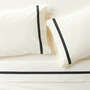 View Favorite Organic Cotton Percale Tuxedo Stripe Ink Black King Bed Sheet Set - image 1 of 10