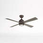 View Fanimation Kwad 52" Matte Greige Ceiling Fan with Reversible Blades &amp; LED Light Kit - image 1 of 1