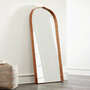 View Penarth Walnut Floor Mirror 35.4"x76" - image 1 of 7