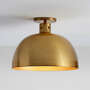 View Dakota Brass Flush Mount Light with Large Brass Dome - image 1 of 9