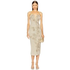 Cult Gaia Soraiya Knit Dress in Fog Shimmer | REVOLVE