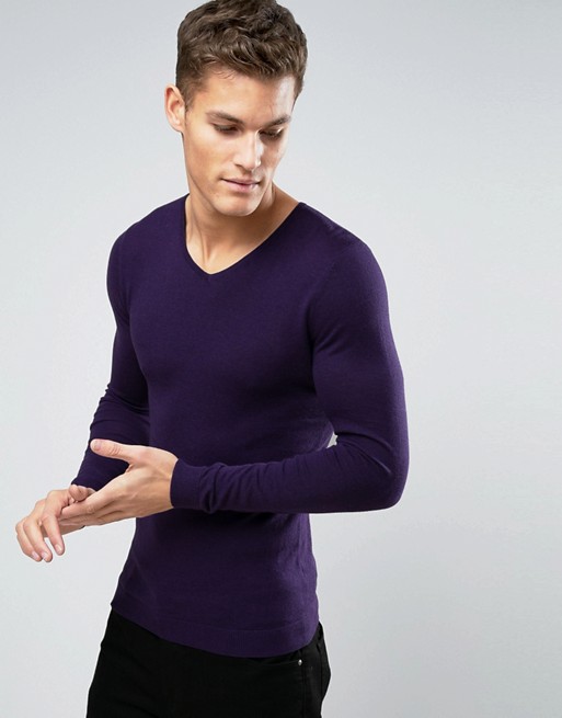 V Neck Sweater in Muscle Fit | Shoplinkz, Menswear | Shoplinkz
