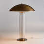 View Vidro Glass Table Lamp with Brass Shade 27" - image 1 of 7