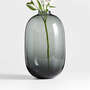 View Zeri Smoke Grey Glass Vase 13" - image 1 of 10