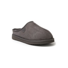 DEARFOAMS Fireside Grafton Genuine Shearling Clog Slipper, Main, color, Grey Solid