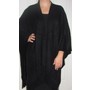 Black Warm Fall Winter Spring Ruana Wrap