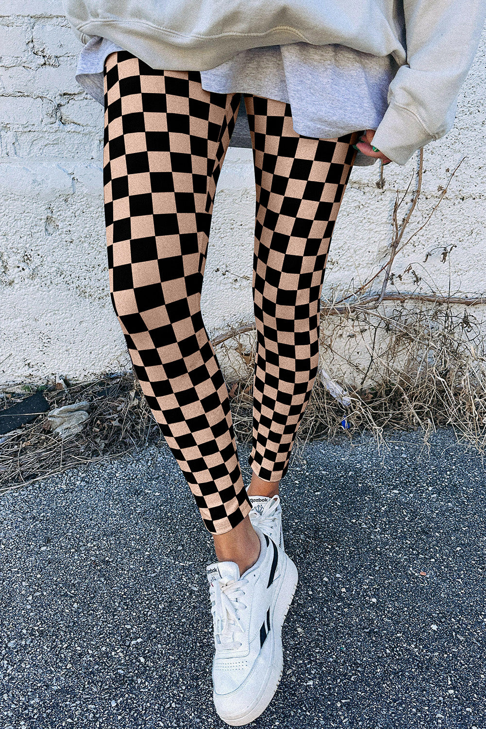 Black Checkered Pattern Hig...