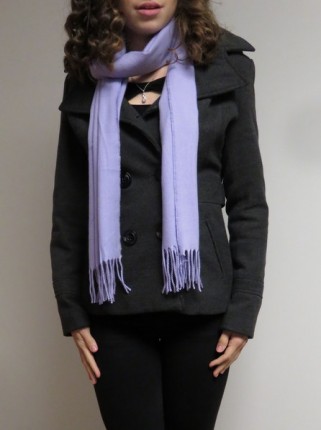 Long Fuchsia Cashmere Scarf...