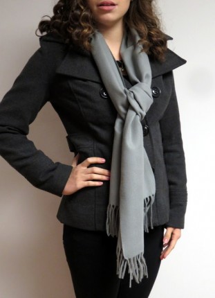 Medium Grey Winter Scarf - ...