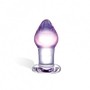 Amethyst Rain Glass Butt Plug