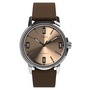 Timex® Marlin Automatic Leather Strap Watch, 40mm, Main, color, Brown
