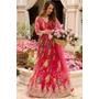 Pinkish Red Georgette Print...